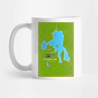 Yellowstone Lake, Wyoming Map Mug